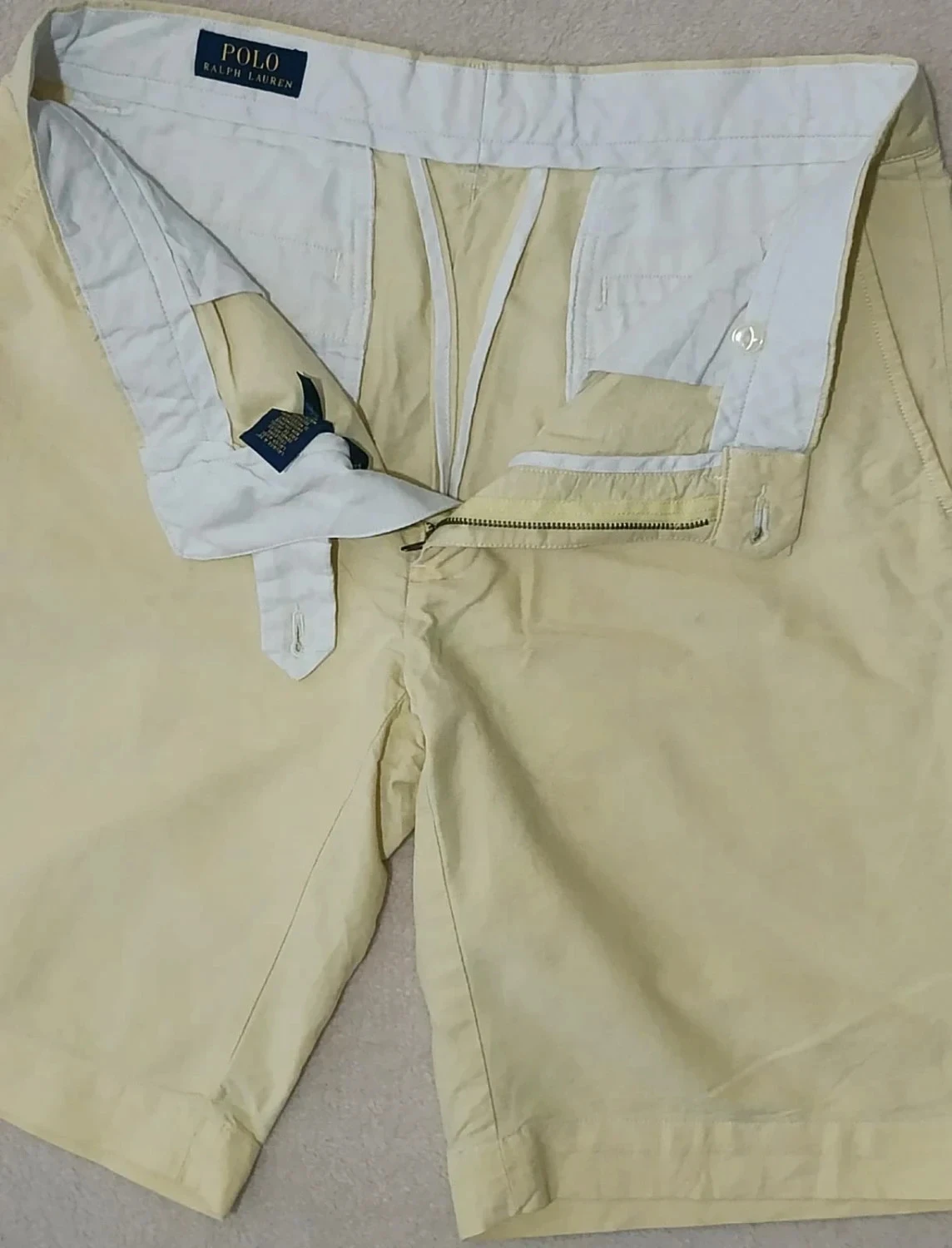 Short Chino Polo Ralph Lauren amarillo pastel Talla 33 – photo 5